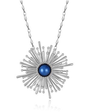 Retro Chic Dandelion Necklace - White