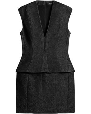 Nocturne Sleeveless Tailored Mini Dress - Black