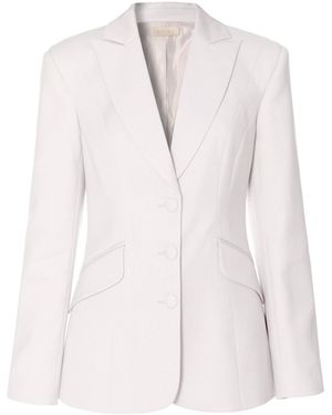 AGGI by HALEWSKI Leona Off Single Breasted Blazer - White
