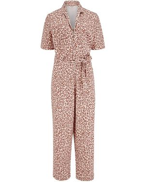 Sugarhill Meredith Boilersuit Stone, Classic Leopard - Multicolour