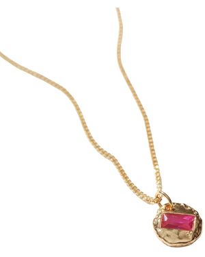 Muru Mini July Birthstone Necklace - Metallic