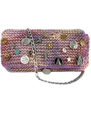 Hilo De Mar Small Hand-Knitted Handbag - Pink