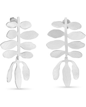 Joidart Plated Earrings Silvela - White