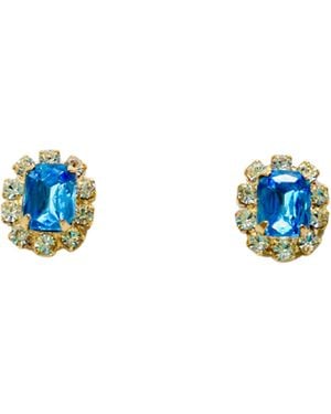 The Pink Reef Petite Studs - Blue