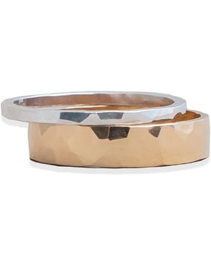 Kate Koel Mixed Metal Ring Set - White