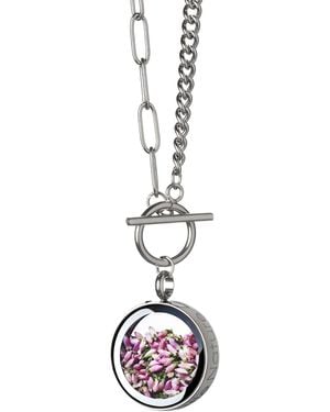My Little Nature Scottish Heather Jewellery With Toggle Clasp - White
