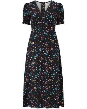 Sugarhill Maryjane Midi Dress Sprigs - Black