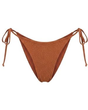 Veroni Swim Allura Side Tie Bikini Bottom - Brown