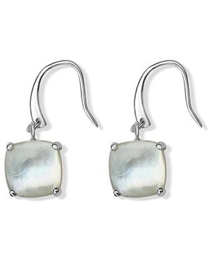 FV Jewellery La Stele Mother Of Pearl Dome Earrings - Metallic