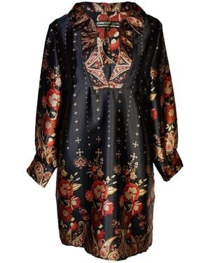Jennafer Grace Cinnamon Mod Mini Dress - Black