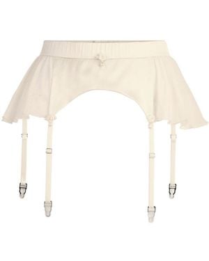 Scarlett Gasque Neutrals Dorothy Suspender - White