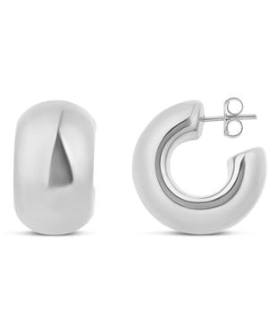 SHYMI Curved Chunky Hoops - Metallic