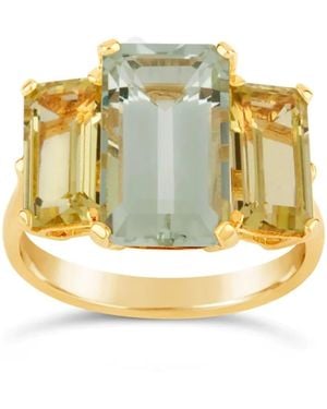 Dinny Hall Trinny Amethyst & Oro Verde Cocktail Ring - Metallic