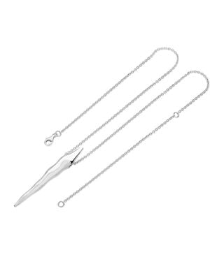 Lucy Quartermaine Full Icicle Pendant - White