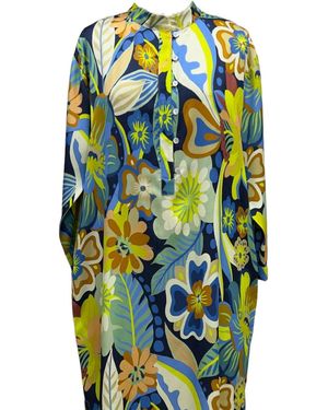 Tiger and the Monkey The Kim Ecovero Viscose Relaxed Shirtdress - Blue