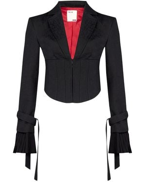 Pcfg Your Itch Corset Blazer Jacket - Black