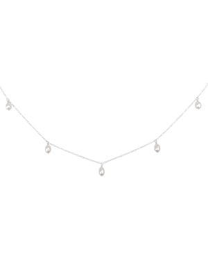 Kiri & Belle Annalise Five Pearl Sterling Necklace - White