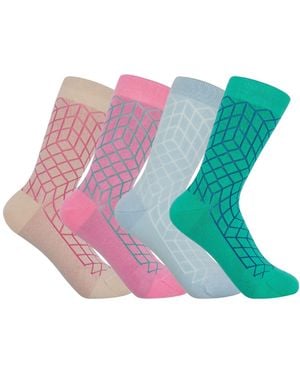 Peper Harow - Made in England Puzzle Socks – Bundle - Green