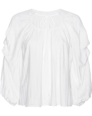 LAHIVE Romance Cotton Top - White