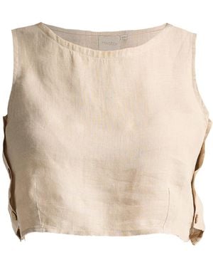 REISTOR Neutrals Boxy Crop Top - Natural