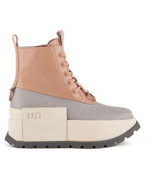 United Nude Vegetan Leather Lace-Up Combat Boots - Brown
