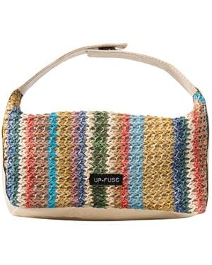 Up-fuse Sol Raffia Handbag - Blue