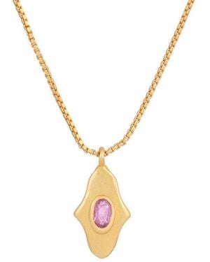 Opium Jewels Birthstone Hamsa Necklace - Metallic