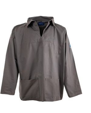 Arthur Beale Open Neck Sailors' Smock - Grey