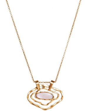 Christina Greene Deco Impression Necklace - Metallic