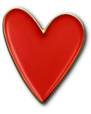 Make Heads Turn Enamel Pin Little Heart - Red