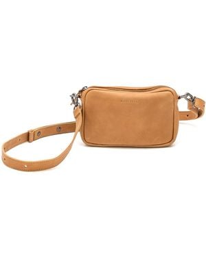 Made Free Neutrals Convertible Camel Belt Bag - Brown