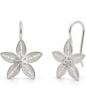 Yieon Lilac Fine Filigree Drop Earrings - Metallic