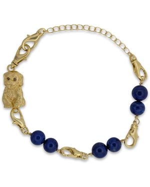 Frenvyrn Puppy Convertible Lapis Bracelet Bag Charm Medium - Blue