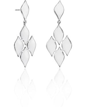 Lustre & Love Thalia Quatro Drop Earrings - Metallic