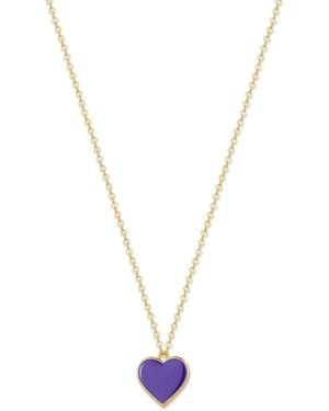 Rejected Hearts Club Single Hearted Girl Filled Necklace With Magnetic Clasp - Metallic