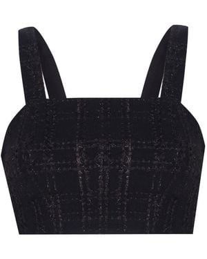 Mirimalist Vega Tweed Bustier - Black