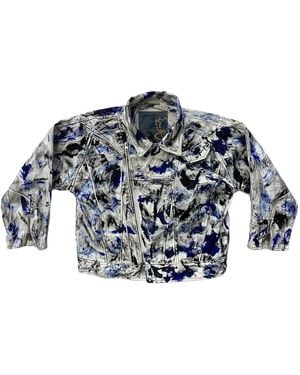 Zasta Studio Color Palette Raw Denim Oversized Jacket G Two - Blue