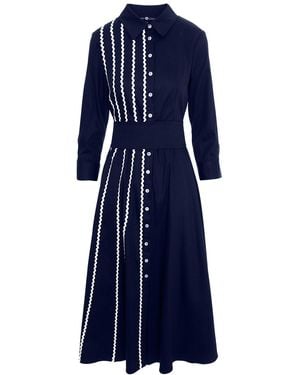 IZABELA MANDOIU Midi Shirtdress - Blue
