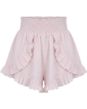 Khonsu Swim Sol Linen Short - Pink
