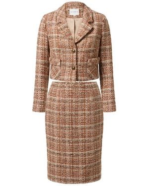 Gaâla Madina Tweed Two Piece - Brown