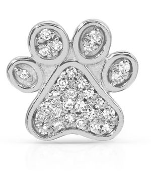 Maya Brenner Pavé Charm Stud - Grey