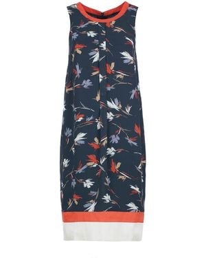 Conquista Summer Breeze Floral Viscose Dress - Blue