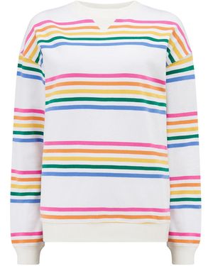 Sugarhill Lucia Sweatshirt Off- Multi, Stripes - White