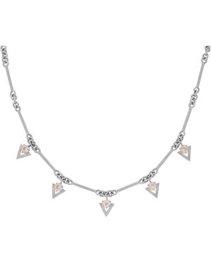 Zoe & Morgan Hyacinth Necklace Rose Quartz - Metallic