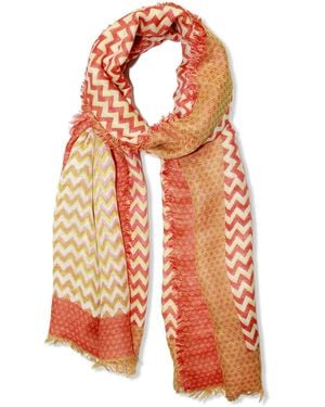 Saachi Mabel Chevron Scarf - Orange