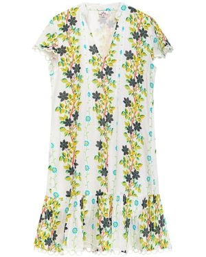 Niza Short Floral Dress Riviera - Green