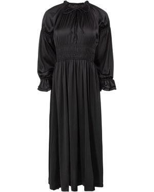 Lou&Up (Formerly Loup Clothing) Satin Smock Dress - Black