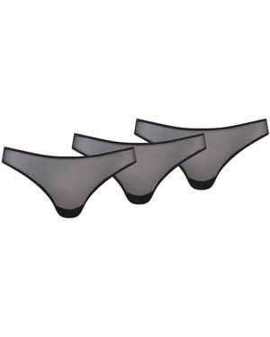 Hedonista Lingerie Full Coverage Bikini Brief - Grey