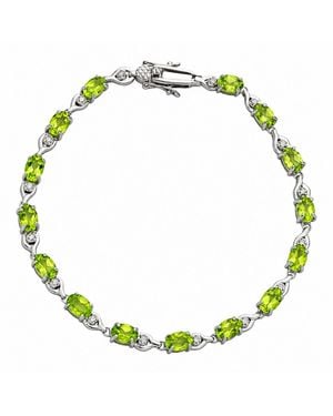 Belinda Jewelz Elora Peridot Vintage Tennis Bracelet - Green