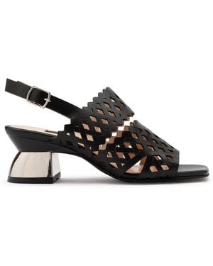 Ilvi Morilla Leather Heeled Sandal - Black